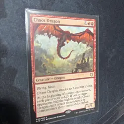 Mtg Chaos Dragon - Commander Adventures In The Forgotten Realms + Bonus Foils - Image 1