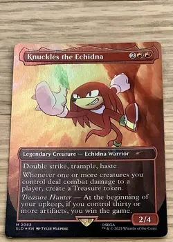 Knuckles the Echidna MTG Secret Lair Drop Series 2082 NM - Image 1