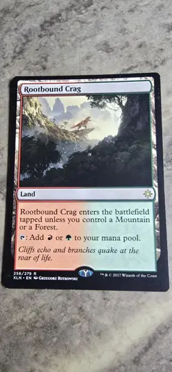 Rootbound Crag Ixalan Regular Land Rare MTG NM - Image 1