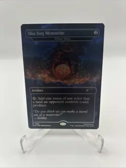 R 7062 Shu Jing Meteorite Borderless Rainbow Foil MTG Magic Avatar Secret Lair - Image 1