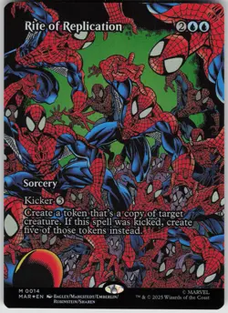 MTG Rite of Replication (Borderless) Foil NM Marvel Universe Eternal-Legal Magic - Image 1