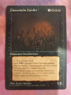 MTG DEMONIC HORDES BETA FBB - GERMAN - SLIGHTLY PLAYED Magic The Gathering - Image 1