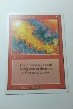 MTG Red Elemental Blast x1- -Revised Edition-Lightly Played - Image 1
