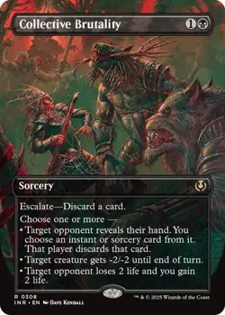 Collective Brutality (Borderless) (Foil) 308 MTG NM - Innistrad Remastered - Image 1
