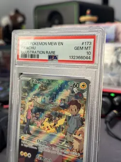 Pikachu 2023 Pokemon Scarlet Violet 151 - MEW EN #173 PSA 10 - Image 3
