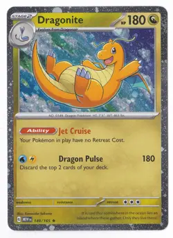 Pokemon Dragonite Scarlet & Violet 151 149/165 Promo Rare Cosmos Holo - NM - Image 1