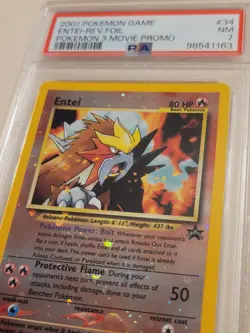 Entei Reverse Holo - Pokemon WOTC Black Star Promo #34 - Excellent PSA 5 - Image 3