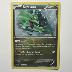 Pokemon TCG Rayquaza XY64/211 XY Black Star Promos Holo Rare MP Pokemon Card - Image 1
