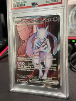 PSA 10 GEM MT Pokemon Dri En-Destined Rivals #213 Rocket'S Mewtwo Ex Ultra Rare - Image 3