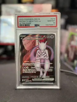 PSA 10 GEM MT Pokemon Dri En-Destined Rivals #213 Rocket'S Mewtwo Ex Ultra Rare - Image 4