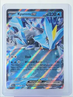 KYUREM EX 2025 POKEMON BLACK BOLT DOUBLE RARE HOLO 028/086 Q1300-H - Image 1