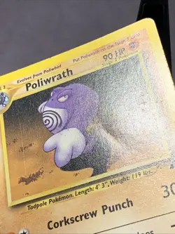 Pokemon TCG Poliwrath 28/75 Neo Discovery Non Holo Rare 2001 VTG WOTC MP - Image 3