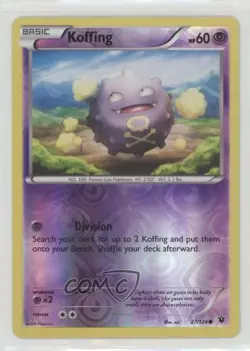 Koffing Reverse Foil Pokemon XY Fates Collide #27 - Image 1