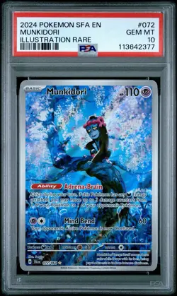 Pokemon TCG Munkidori 072/064 SV Shrouded Fable Illustration PSA 10 GEM MINT - Image 1