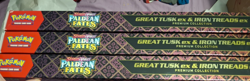 Pokemon: Paldean Fates Great Tusk Iron Threads Ex Premium Collection LOT of 3 - Image 3