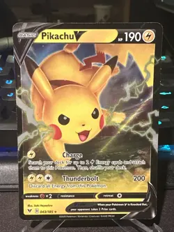 Pokemon TCG Pikachu V Vivid Voltage 043/185 Holo Ultra Rare - Image 1