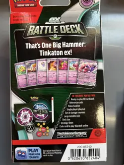 Pokemon Tinkaton ex Battle Deck Factory Sealed - Image 1