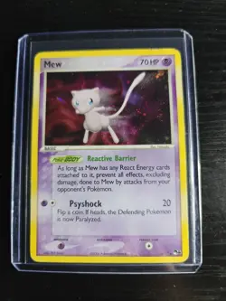 Pokemon TCG Mew 4/17 POP Series 4- HOLO Swirl(Small) Hp-mp - Image 1