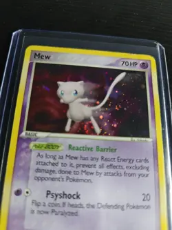 Pokemon TCG Mew 4/17 POP Series 4- HOLO Swirl(Small) Hp-mp - Image 3