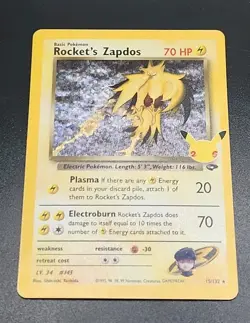 Pokemon Celebrations Classic Collection #15/132 Rocket's Zapdos - Image 3