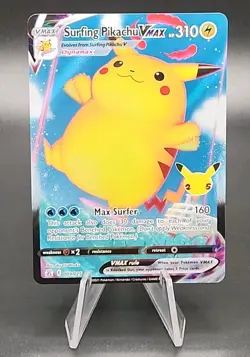 Pokemon TCG 25th Anniversary Celebrations - 09/25 Surfing Pikachu Vmax - Image 1