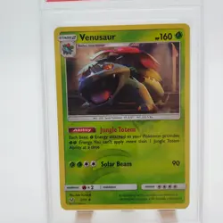 2017 Pokemon Shining Legends Venusaur #3 3/73 Reverese Holo Graded PSA 9 Mint - Image 3