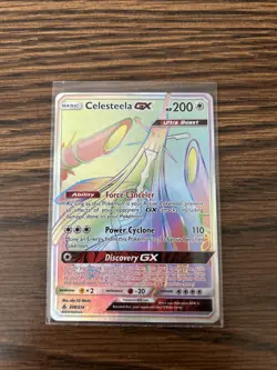 Celesteela GX 228/214 Secret Rainbow Rare Unbroken Bonds Pokemon TCG LP - Image 1