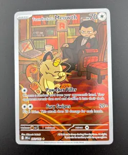 Pokemon TCG - Destined Rivals - Team Rocket's Meowth 203/182 - Illustration Rare - Image 3