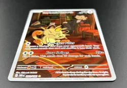 Pokemon TCG - Destined Rivals - Team Rocket's Meowth 203/182 - Illustration Rare - Image 5