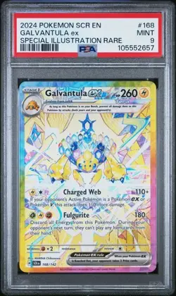Galvantula EX PSA 9 2024 POKEMON STELLAR CROWN SPECIAL ILLUSTRATION RARE - Image 1