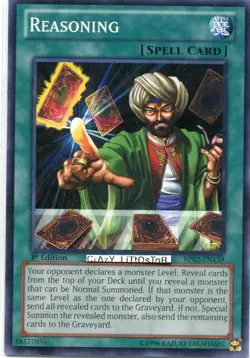 YU-GI-OH REASONING 1ST ED MOSAIC RARE NM/MINT BP02-EN139 - Image 1