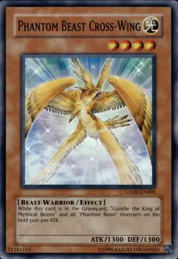 Phantom Beast Cross-Wing - Super Rare GX02-EN001 - NM - YuGiOh - Image 1