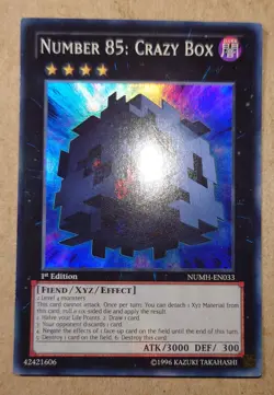 Number 85: Crazy Box numh-en033 1st Edition Super Rare Yu-Gi-Oh! - Image 1