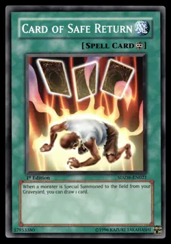 Card of Safe Return SDZW-EN021 Structure Deck: Zombie World - Image 1