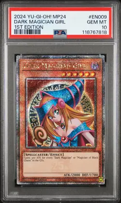 2024 YU-GI-OH! MP24-25TH ANV TIN: DUELING MIRRORS DARK MAGICIAN GIRL PSA 10 - Image 1