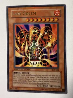 Yugioh Card Lava Golem IOC-SE4 ULTRA RARE - NM/VLP Limited Edition - Image 1