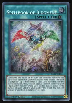 Spellbook of Judgment NAME SHIFT MISPRINT - RA01-EN54 -Secret Rare - Yugioh - Image 1