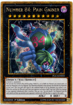 Number 84: Pain Gainer - PGL3-EN010 - Gold Secret Rare 1st Edition - Yugioh - Image 1