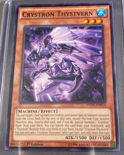 Crystron Thystvern INOV-EN019 Yu-Gi-Oh! Card Light Play 1st Edition - Image 1