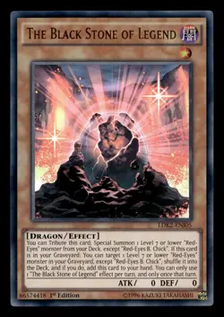 The Black Stone of Legend LDK2-ENJ05 Ultra Rare Legendary Decks II Yu-Gi-Oh NM - Image 1
