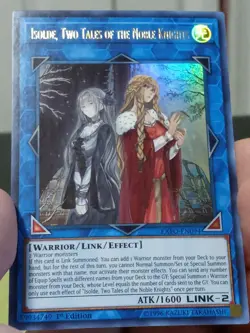 Yu-Gi-Oh! TCG Isolde, Two Tales of the Noble Knights EXFO-EN094 Ultra 1st Ed VLP - Image 1