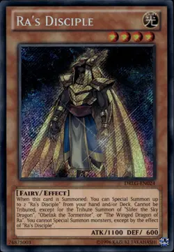 Ra's Disciple EU Unl Ed Secret Rare DRLG-EN024 Yu-Gi-Oh! - Image 1