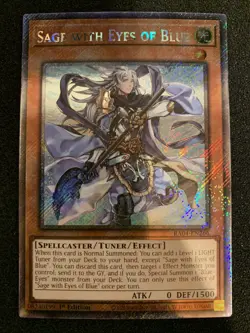 Yu-Gi-Oh! X2 Sage with Eyes of Blue (RA04-EN266) Platinum Secret R 1st Ed NM/M - Image 3