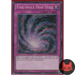 Yugioh Time-Space Trap Hole MP15-EN119 Secret Rare 1st Edition NM - Image 1