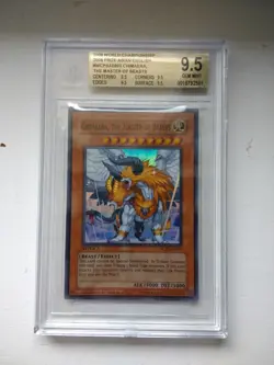 Yu-Gi-Oh Chimaera the Master of Beasts WCPS-AE803 Super Rare BGS 9.5 Gem - Image 1