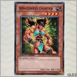 Amazoness Fighter - GLD3-EN005 - Common Limited Edition Yugioh - Image 1