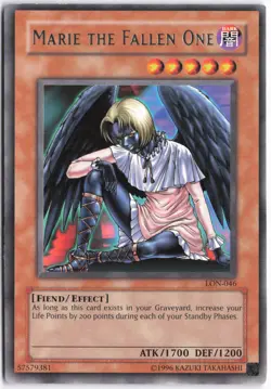 Yugioh - Marie the Fallen One LON-046 Unlimited - Labyrinth of Nightmare - Image 1