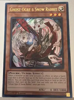 YuGiOh Ghost Ogre & Snow Rabbit RA02-EN009 Alt Art Ultra Rare 1st Edition NM LP - Image 1