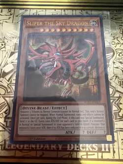 Slifer the Sky Dragon EGS1-EN001 Egyptian God Card NM 1st Ed - Image 1