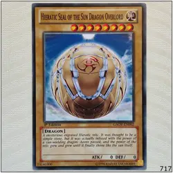 Hieratic Seal of the Sun Dragon Overlord - GAOV-EN002 - Common 1st Edit Yugioh - Image 1